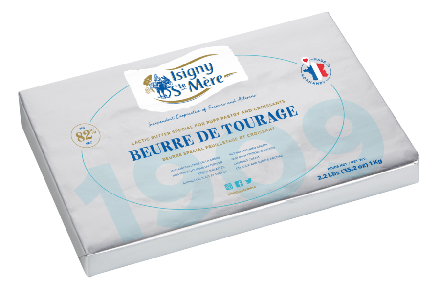 Beurremont 82% Tourage Butter in Sheets 2.2 lb (box of 10